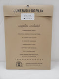 Junebug and Darlin Cross Stitch Kit - 5" x 8"